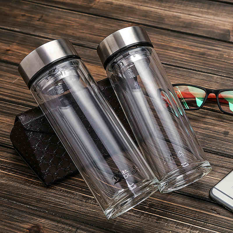 杜氏高硼硅雙層玻璃杯男士水晶商務(wù)杯B305